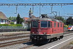 Re 420 259-4 durchfährt solo den Bahnhof Rupperswil.