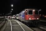 Lokwechsel DB/SBB: Während die DB 218 416-6 und DB 218 422-4 den EC 192 aus München Hbf nach Lindau brachte, findet nun hier der Lokwechsel statt.