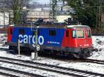 421 395-5 von der SBB Cargo steht am 06.03.2010 in Aachen West an der Bärenstrasse