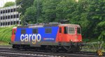 421 387-2 von SBB Cargo rangiert in Aachen-West Bei Regenwetter am Abend vom 13.6.2013.