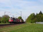 Am 17.4.14 durfte die 421 378 einen Klv über die Rheinbahn ziehen.