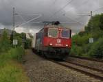 Die 421 393 mit Containerzug gesehen am 09.07.2014 in Plauen.