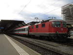 Der EC 163  Transalpin  von Zürich HB- Sargans- Buchs SG- Feldkirc- Bludenz- Innsbruck Hbf- Wörgl Hbf- Schwarzach St.Veit- Bischofshofen- Graz Hbf (Ankunft um 18:14 Uhr) bereitet sich am