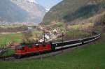 420 11218 mit IR 2169 in Erstfeld (26.03.2007)