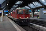 SBB: IR 08.09 nach St. Gallen in Zürich-HB am 3. Dezember 2017 mit der Re 4/4 11129.
Foto: Walter Ruetsch