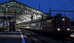 SBB IR Rennens-Yverdon-les-Bains-Neuchâtel mit der Re 4/4 11192 in Lausanne kurz vor der Abfahrt am 18. Januar 2019. Dieser Zug verkehrt nur einmal pro Tag am späten Nachmittag von Montag bis Freitag.
Foto: Walter Ruetsch