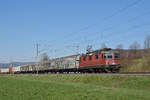 Re 420 290-9 fährt Richtung Bahnhof Sissach. Die Aufnahme stammt vom 21.03.2019.