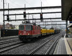 SBB - Güterzug mit der Lok 420 291-7 bei der durchfahrt im Bahnhof Rothrist am 23.09.2020