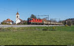 SBB Cargo Re 4/4 II 11163 mit Güterzug Lyss - Neuchâtel am 30. März 2021 bei Aegerten.