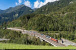 SBB Re 420 200 / Gotthard Panorama-Express Lugano - Arth-Goldau / Intschireussbrücke, 18.