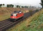 Re 420 250-3 als Lokzug im Morgennebel vom 25.
