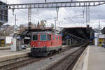 Re 420 115-8 (Re 11115) als Single auf Rangierfahrt in Zürich-HB am 5.