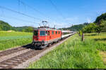 Am 15.05.2022 ist SBB Re 420 116 unterwegs mit einem Fanzug nach Bern Wankdorf und konnte hier bei Burgdorf, Grafenschüren aufgenommen werden