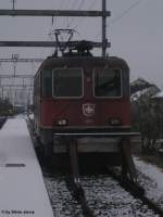 Re 4/4'' 11286 abgestellt in Frauenfeld am 27.12.07.