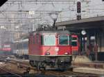 SBB - Re 4/4 11202 im Bahnhofsareal von Chiasso am 23.02.2008