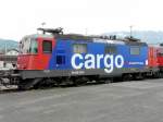 SBB cargo - Zur 125 Jahr Feier der Rheintallinie wurde die 420 246-8 im Gterbahnhof von Buchs/SG zur Besichtigung aufgestellt..