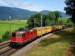 Re 4/4 II 11272 mit Postzug bei Wangen a.A. am 25.08.2008