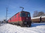 Doppelpack am 64316 Buchs SG - St.Margrethen hier in Heerbrugg am Zufuhr abhngen. An einem schnen Winterlichen Tag im Rheintal lssts sich sehr schn fahren.