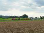 SBB - Re 4/4 11320 vor Postgterzug unterwegs bei Niderbipp am 14.09.2011