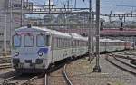 IR nach St. Gallen mit Re 4/4  Zuglok und BDt Voralpen Express Steuerwagen bei der Abfahrt in Luzern, Aufgenommen am 08.08.2012