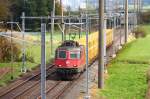 Re4/4II 11272 mit dem Postzug aus Chur/Sargans bei Attikon - 17/10/2012