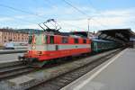 Swiss Express Re 4/4 II 11108 am Abend des 07.06.2013 im Zrcher HB.