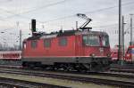 Re 4/4 II 11168 solo unterwegs am Badischen Bahnhof in Basel. Die Aufnahme stammt vom  13.01.2014.