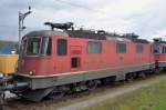 Re 4/4 II 11308 beim Güterbahnhof in Muttenz. Die Aufnahme stammt vom 23.03.2014.