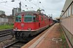 Hier die Re 4/4 11132 und 11164 beim ankuppeln an den VSOE 13469 (Paris - Venedig)  Venice-Simplon-Orient-Express , der am Morgen des 02.05.2014 in Basel Bad Bf stand. Gebracht wurde der Zug von der Frankfurter 181 223-9.