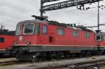 Re 4/4 II 11271 abgestellt beim Güterbahnhof in Muttenz. Die Aufnahme stammt vom 03.05.2014.
