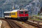 Der SBB Messzug fährt mit der Re 4/4 II 11140 1.Serie in Mühlehorn vorbei.Bild vom 5.10.2015