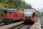 SBB: Sehr seltene Begegnung in Gänsbrunnen.