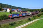 Am 31. August 2016 bildeten dann 421 382 und 372 den Abschluss meines Aufenthalts in Hermannspiegel. Das fotogene Tandem beförderte den DGS 48621 von Göttingen Hbf nach Basel SBB RB, bestehend aus einem Hbbillns und Shimmns von On Rail. Ladegut des Zuges ist Aluminium und er pendelt zwischen den Novelis-Standorten in Sierre und Göttingen.