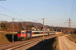 Re 421 383-1 mit dem IC 189 (Stuttgart Hbf-Zürich HB) bei Bietingen 15.2.19