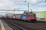 Re 421 378-1 durchfährt den Bahnhof Rothrist.