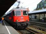 Die 421 397 der SBB bei der Einfahrt in Lindau Hauptbahnhof am 30.07.2007