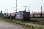 Die 421 397-1 der SBB fuhr am 05.08.2009 mit einem Kesselzug in den Seelzer Rbf.ein.