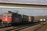 SBB Cargo 421 372 am 15.2.11 in Duisburg-Entenfang