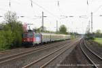 421 381-5 (SBB Cargo) fhrt am 17. April 2011 um 17:08 Uhr mit dem DPE 330 durch Duisburg Rahm (Viele Gre an den netten Lokfhrer!!!)