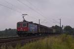 421 376-5 mit einem Schiebewandwagenzug in Reindorf am 04.08.2011