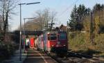 Re 421 385-6 und Re 421 3** mit dem DGS 40252 (Gallarte-Antwerpen DS Oord) in Schallstadt 27.11.13