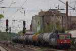 SBB Cargo 421 389 am 10.5.13 mit einem Kesselzug in Verden (Aller).