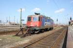 SBB - Re 4/4 421 393-0 in Leipzig Hbf abgestellt 27.03.2011