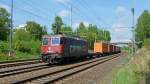 05.05.2014 421395 der SBB Cargo im Bf Neumark/Sachs.