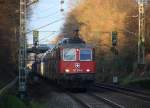 421 376-5 von SBB-Cargo kommt die Kohlscheider-Rampe hoch aus Richtung Neuss,Herzogenrath mit einem langen Hyundai-Autozug aus Polen nach Aachen-West und dann weiter nach Belgien und fährt in