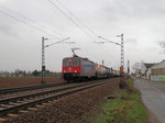 SBB Cargo Re 421 390-6 mit Containerzug am 30.01.15 bei Ladenburg