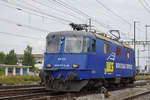 Re 430 112-3 der WRS durchfährt den Bahnhof Pratteln. Die Aufnahme stammt vom 12.08.2020.