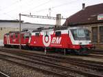 Die Crossrail Re 436 111 (noch im RM-Anstrich) und 113 (beide ex EBT) am 7.