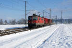 Erste Winteraufnahmen des Jahres 2019 aus meiner Region Solothurn mit Sonne und Schnee.

Re 430 363-2 mit Kehrichtzug.

Die Re 4/4 sind Universal-Elektrolokomotiven der SBB. Dementsprechend gelangen sie bei SBB CARGO vor allen Kategorien von Güterzügen zum Einsatz. Als  BOBO-Freund  widme ich bei meiner Einstellung vom 30. Januar 2019 die gesamte bei BB.de mögliche Serie bestehend aus sechs Bildern diesen fotogenen Maschinen.
Entstanden sind alle Aufnahmen am 29. Januar 2019 bei Deitingen.
Foto: Walter Ruetsch
