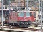 SBB - Re 4/4 11370 / 430 370-7 abgestellt im Bahnhofsareal in Solothurn am 03.04.2016